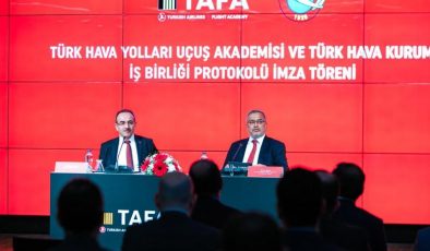 Türk Hava Yolları Uçuş Akademisi ve Türk Hava Kurumu arasında iş birliği