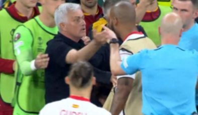UEFA Avrupa Ligi’nde Sevilla – Roma finalinde Jose Mourinho çılgına döndü! Önce Marcao ile tartıştı daha sonra otoparkta hakem Anthony Taylor’ı bekledi ve…